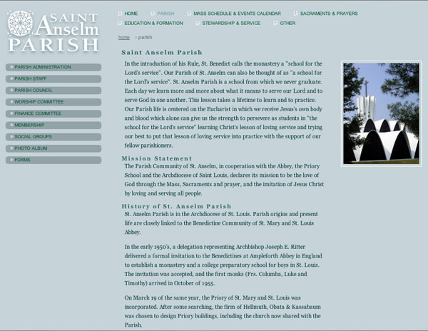 St. Anselm Parish website